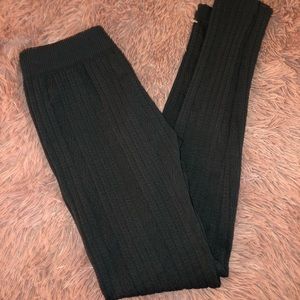 Grey fleece leggings